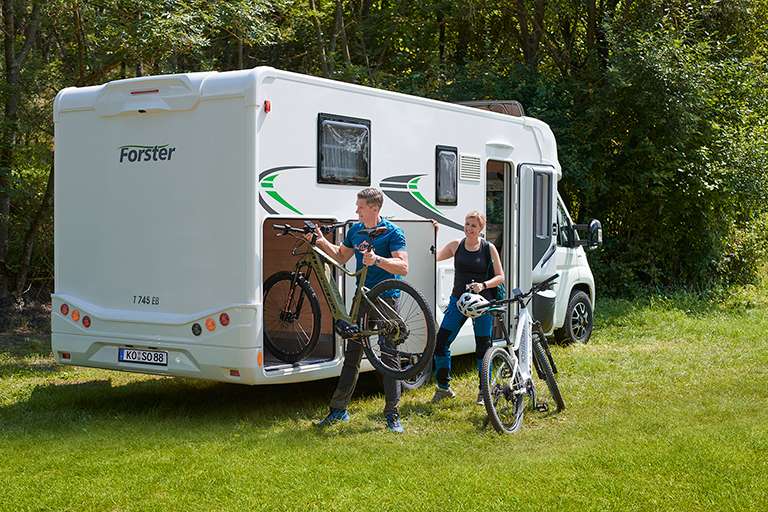 Urlaub mit Wohnmobil und Fahrrad